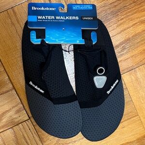Brookstone Water Walkers Unisex Slip-On Water Shoes - Black & Gray